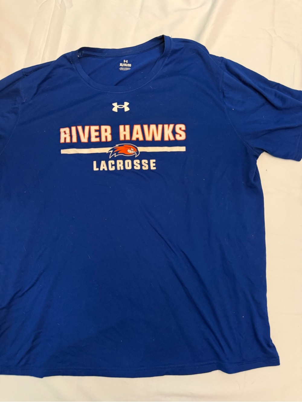 Under Armour Royal Blue River Hawks Lacrosse Short Sleeve Tee